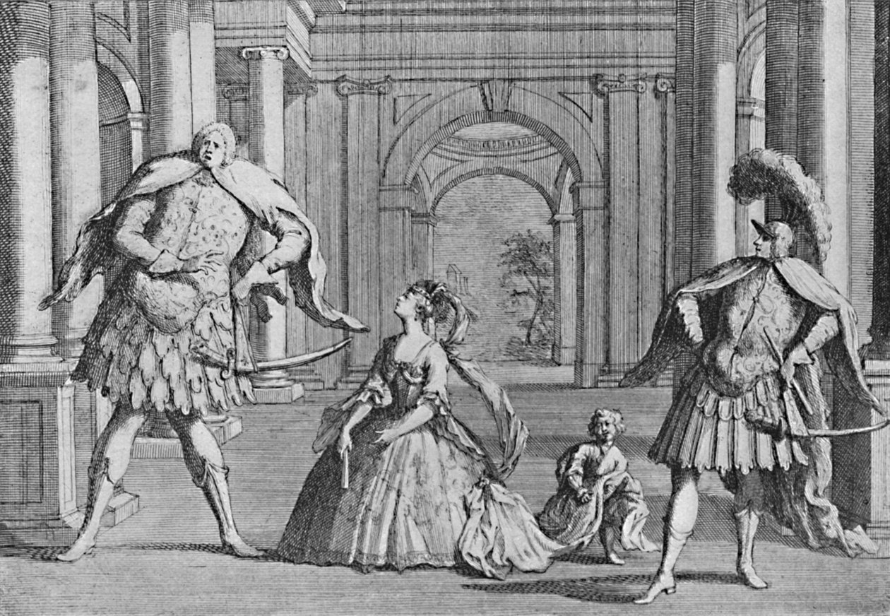 Senesino a színpadon, 1725, 1904 alkotó: Unbekannt
