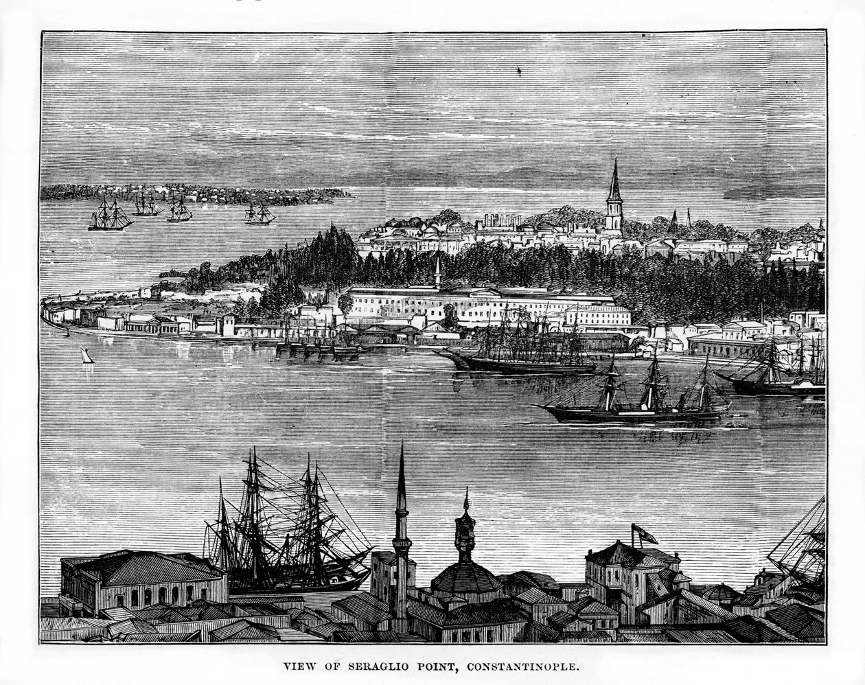 Seraglio Point, Konstantinápoly, Törökország, 19. század alkotó: Unbekannt