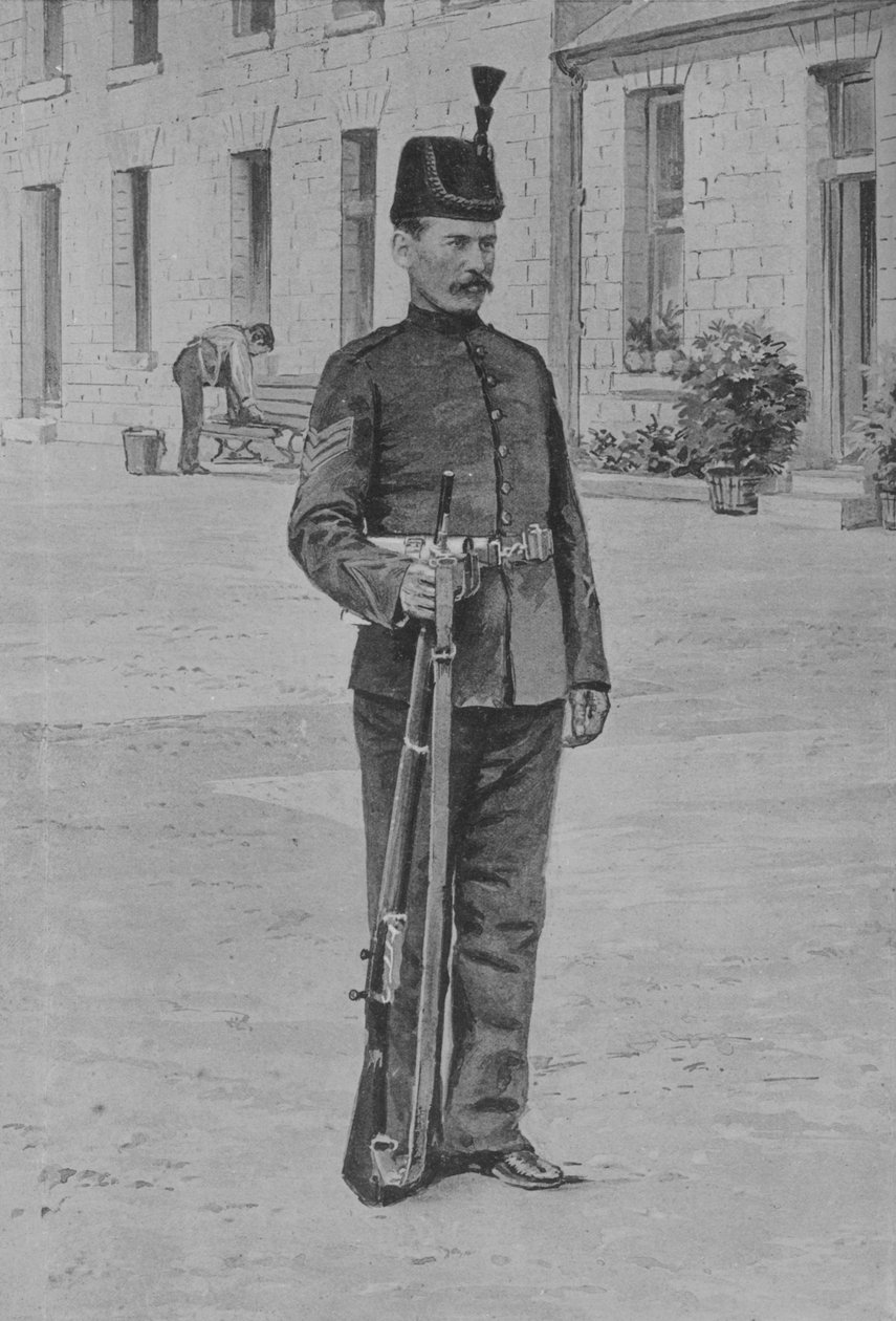 Őrmester, The Kings Royal Rifle Corps, 1880 alkotó: Unbekannt