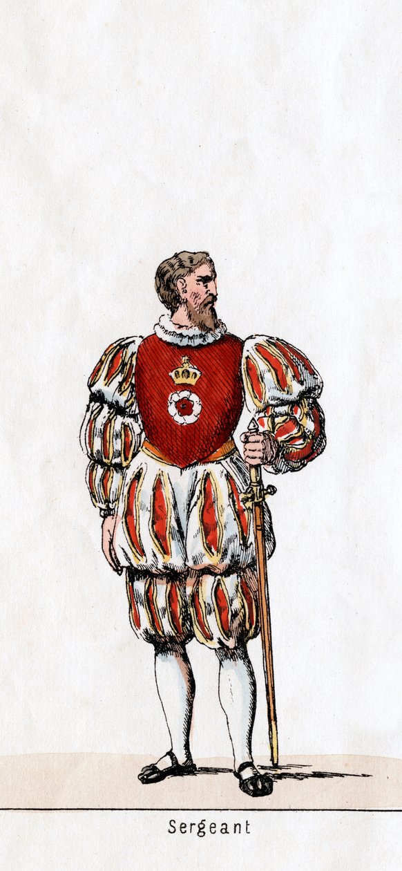 Őrmester, Shakespeare-színmű jelmezterve, VIII. Henrik, 19. század alkotó: Unbekannt