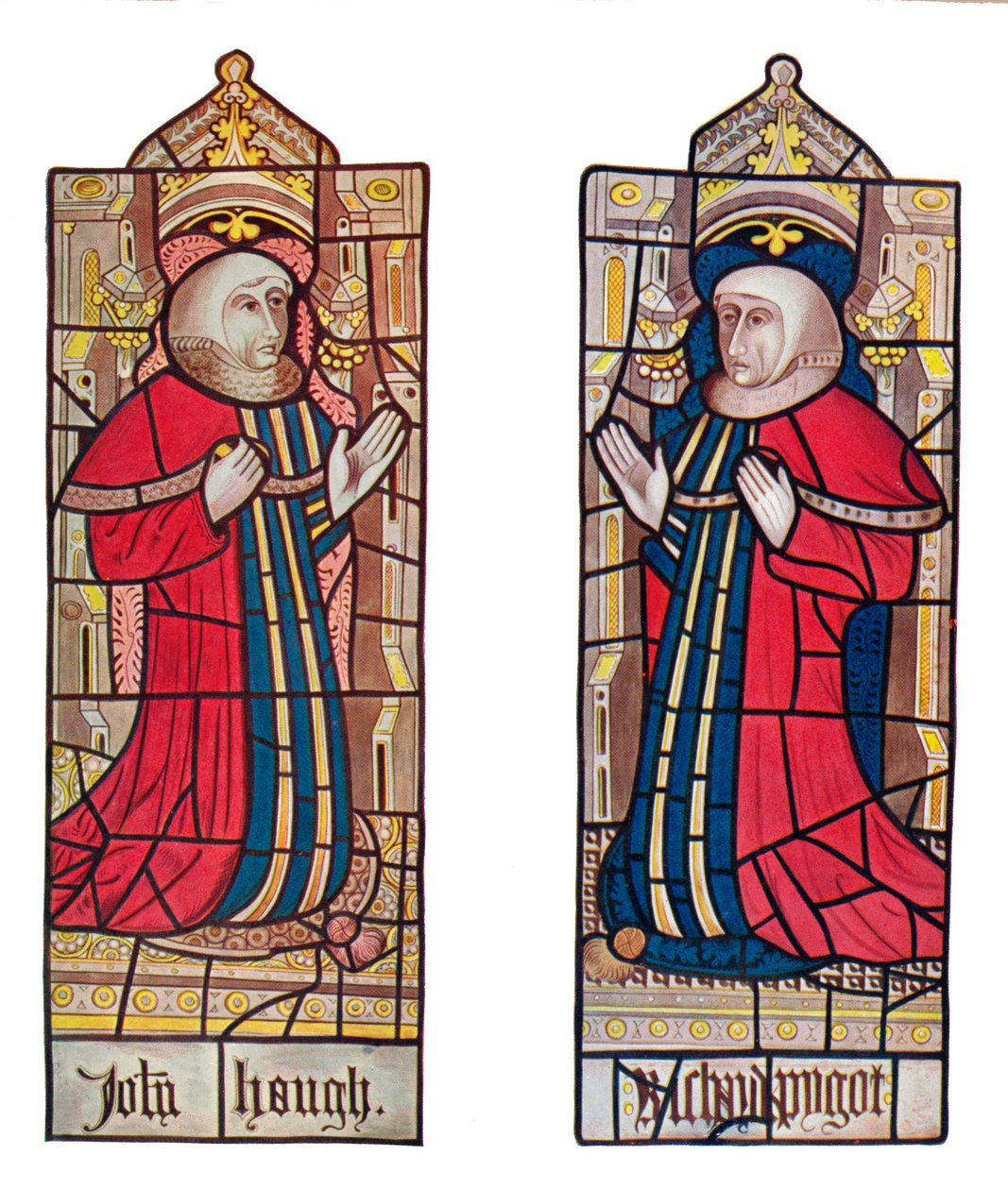 Törvényszolgabírók. Long Melford Church, Suffolk, 1903 alkotó: Unbekannt