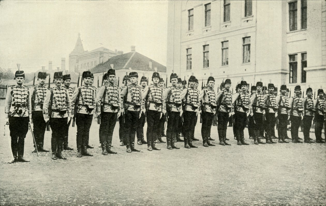 Servian Cavalry on Parade, 1919. alkotó: Unbekannt