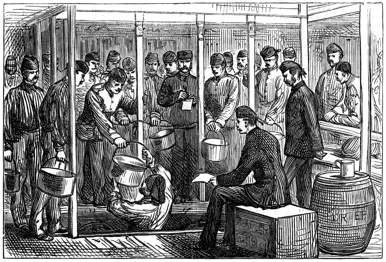 Portás szolgálat egy csapathajón, 1878 alkotó: Unbekannt