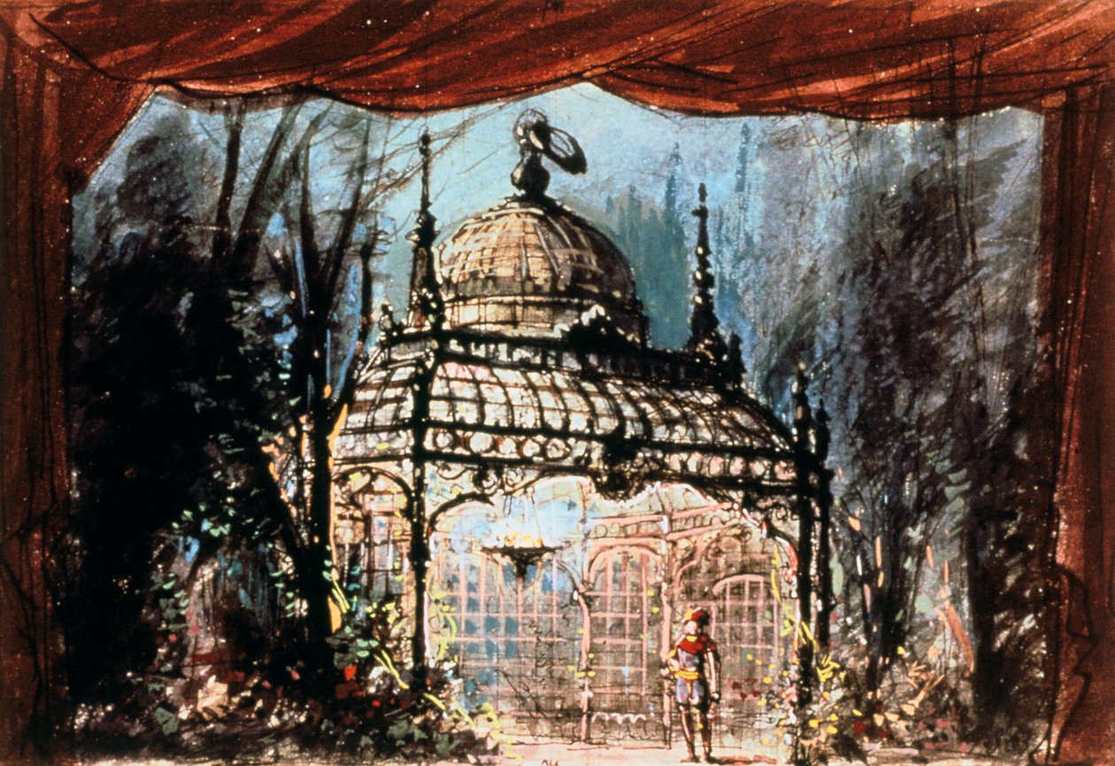 Mozarts Varázsfuvola díszlete, 1863 alkotó: Unbekannt