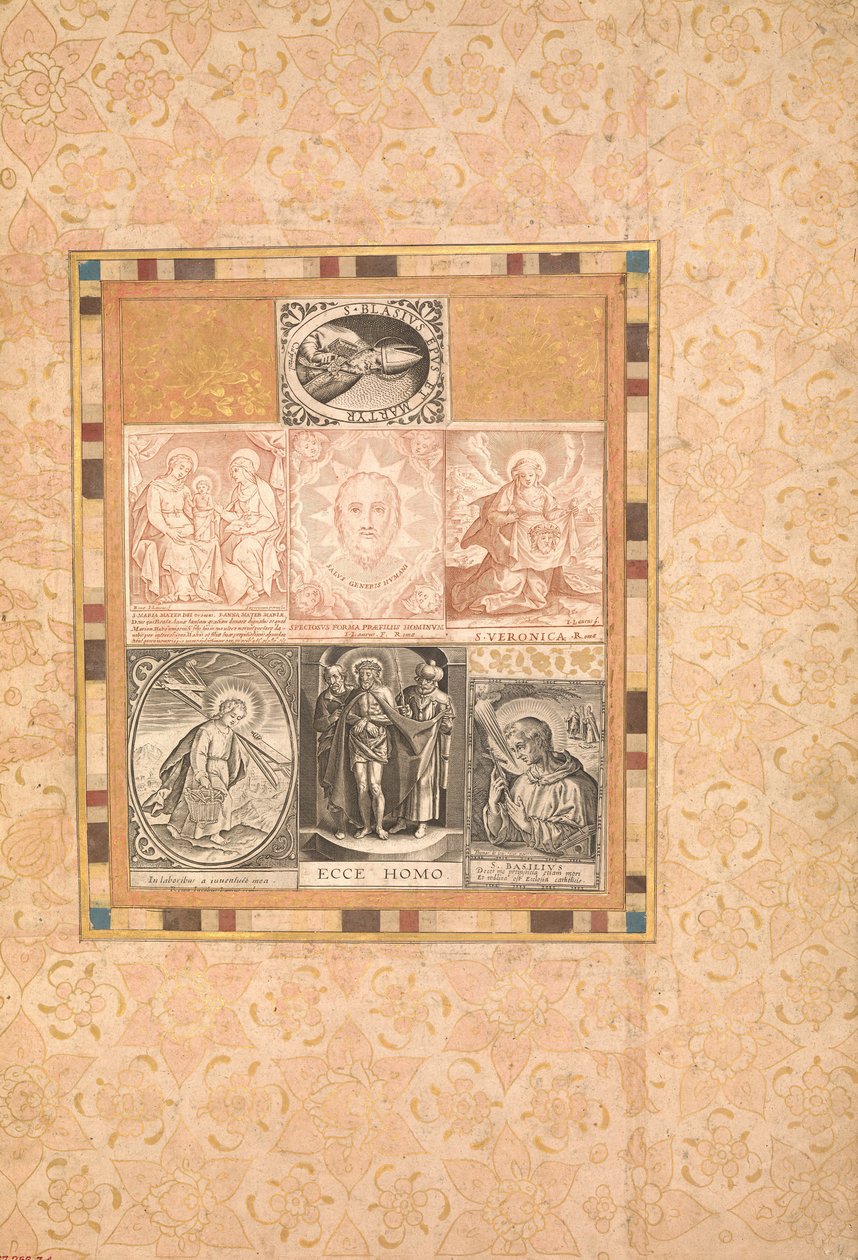 Hét áhítatos jelenet, Folio a Bellini albumból, kb. 1600. alkotó: Unbekannt