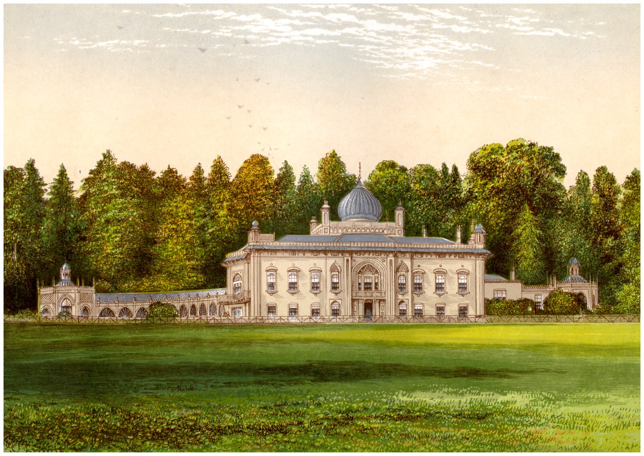Sezincote, Gloucestershire, Baronet Rushout otthona, 1880 alkotó: Unbekannt