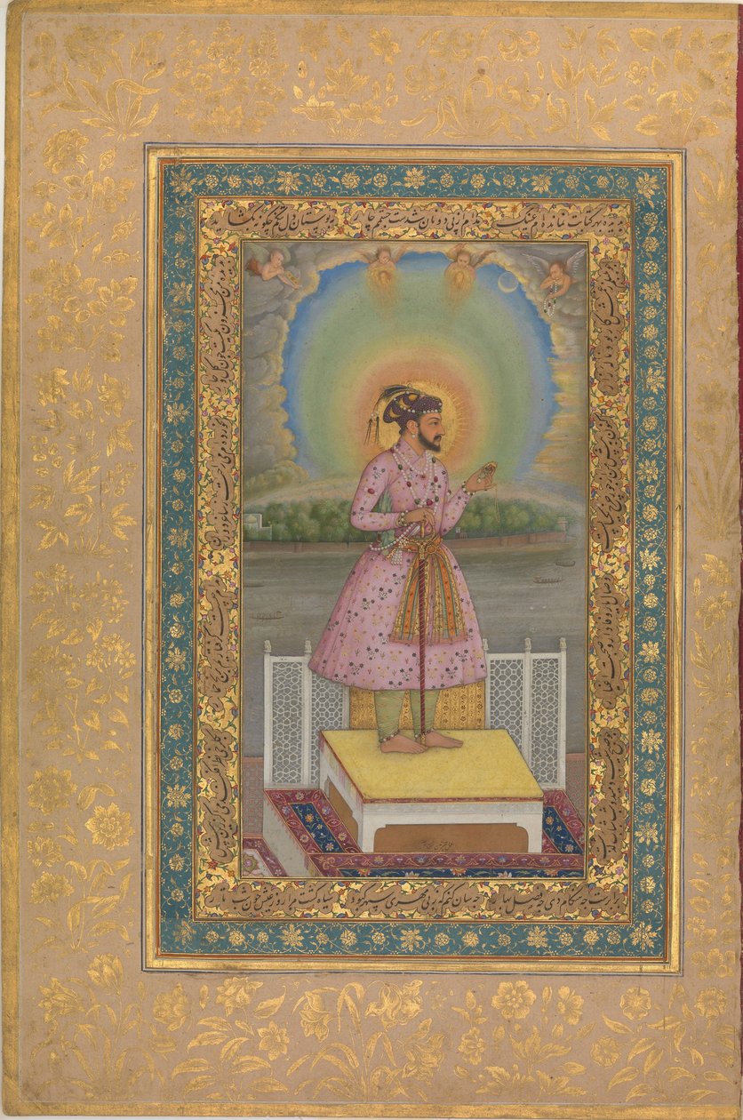 Shah Jahan a teraszon, 1627. alkotó: Unbekannt