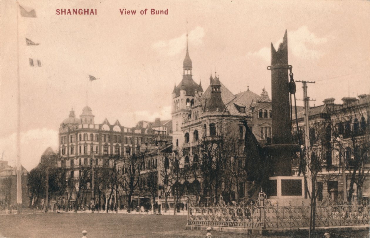Shanghai. Bund látképe, 1918 alkotó: Unbekannt