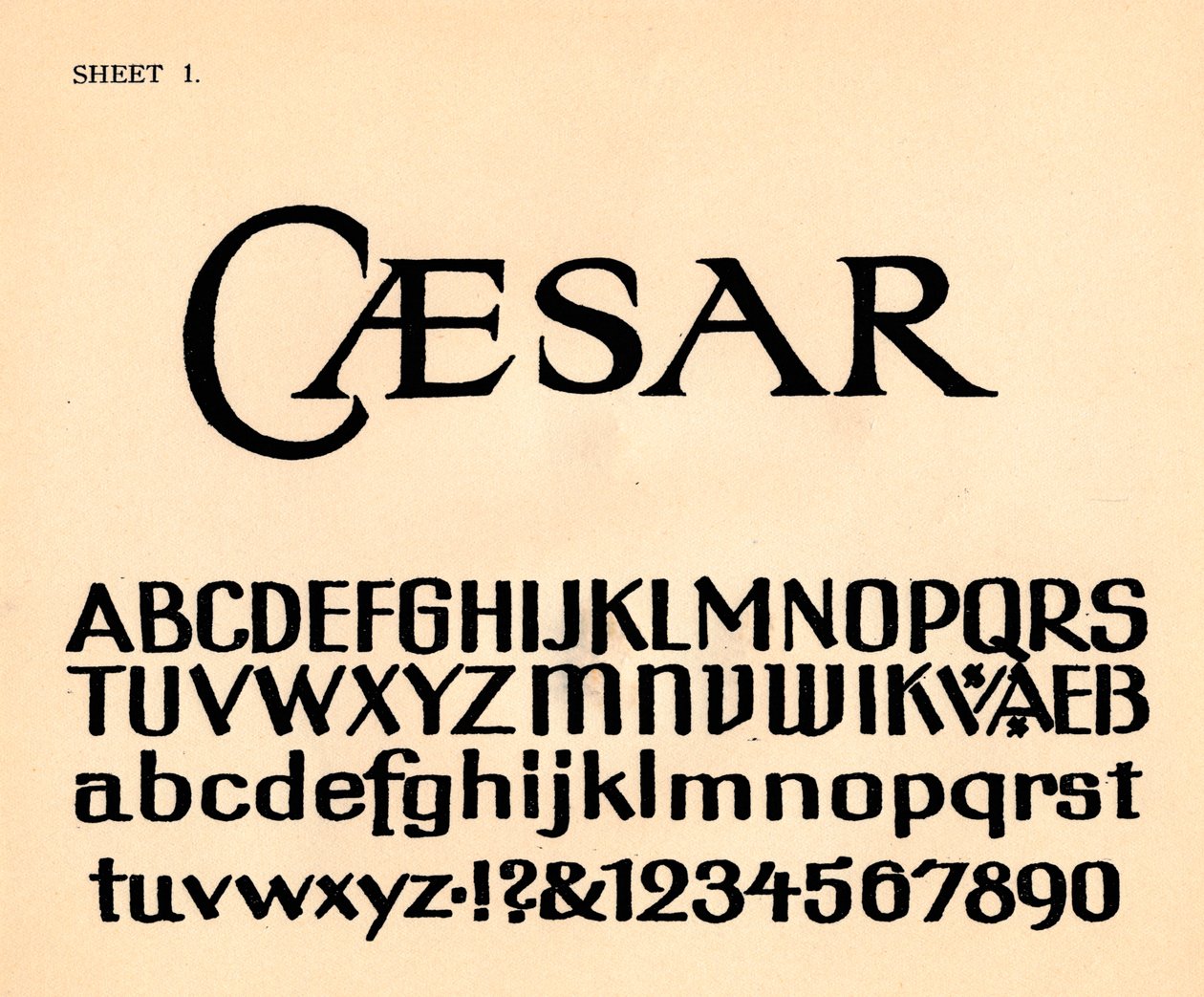 1. lap, ábécéket tartalmazó portfólióból, 1929 alkotó: Unbekannt