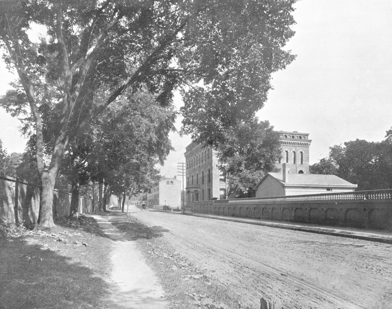 Sheffield Hall, Yale College, New Haven, Connecticut, USA, 1900. alkotó: Unbekannt
