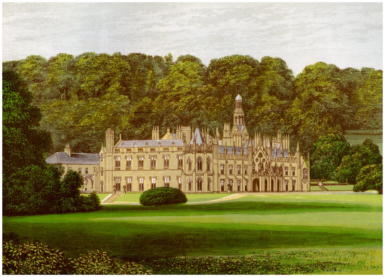 Shelton Abbey, Wicklow megye, Írország, Wicklow grófjának otthona, 1880 alkotó: Unbekannt