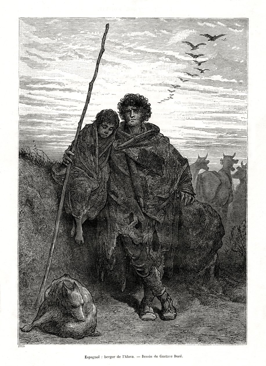 Alava pásztora, Spanyolország, 1886 alkotó: Unbekannt