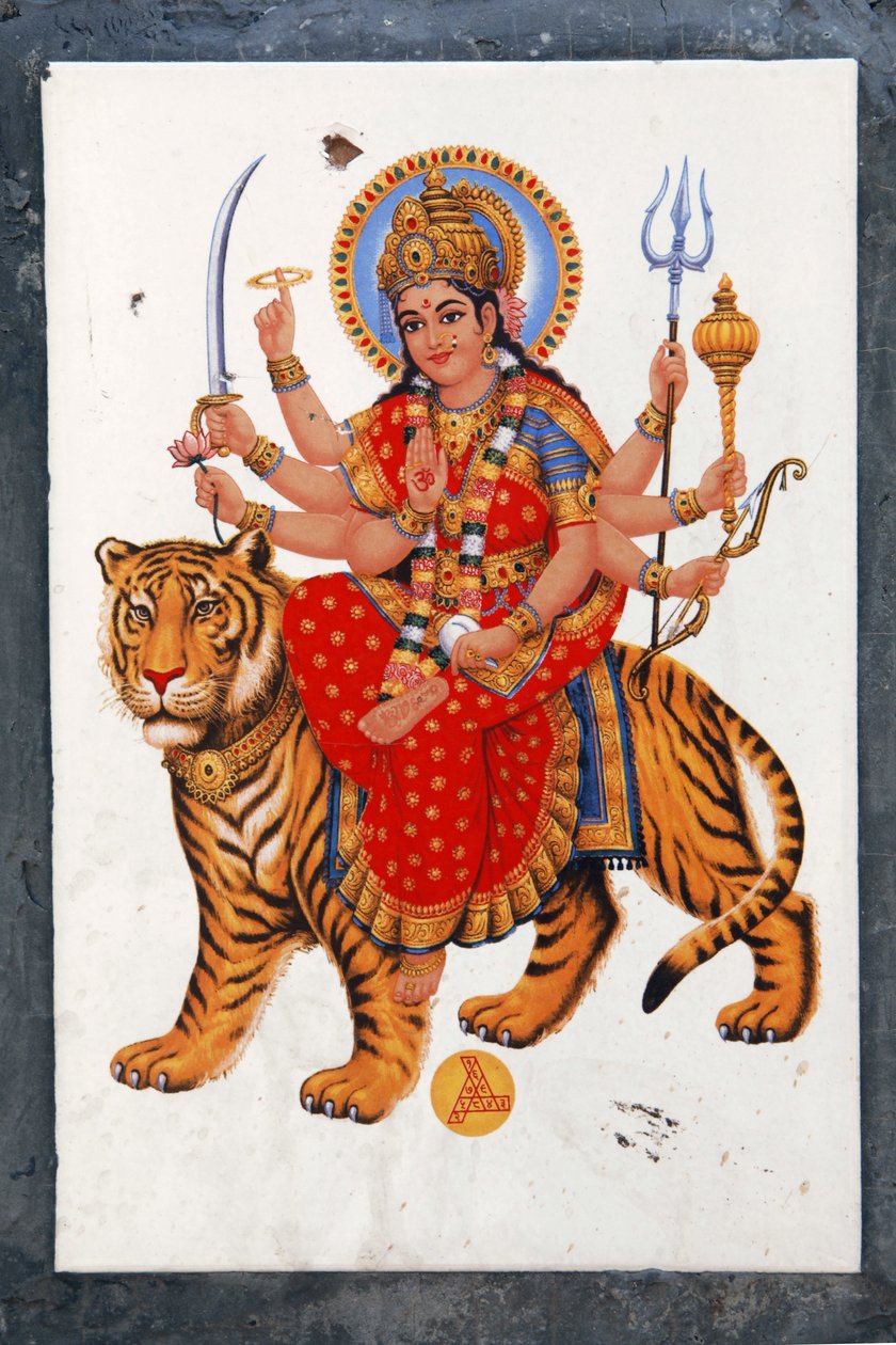 Sherawali és Jagdamba. Az észak-indiai Fox az övé Jai Mata Di árán énekel, ő ugyanaz a Durga vagy Shakti. alkotó: Unbekannt