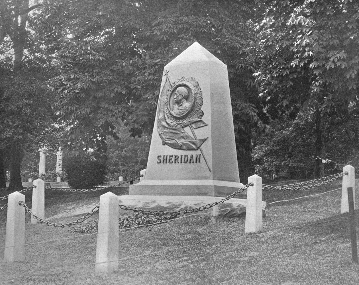 Sheridans Tomb, Arlington National Cemetery, Virginia, USA, 1900 körül. alkotó: Unbekannt