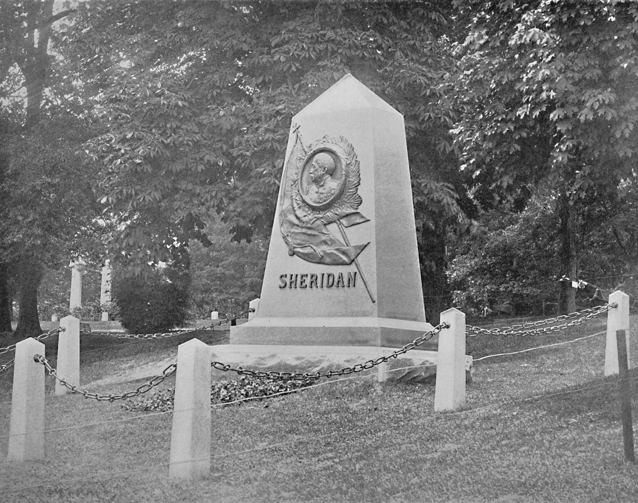 Sheridans Tomb, National Cemetery, Washington, D.C., 1897. alkotó: Unbekannt