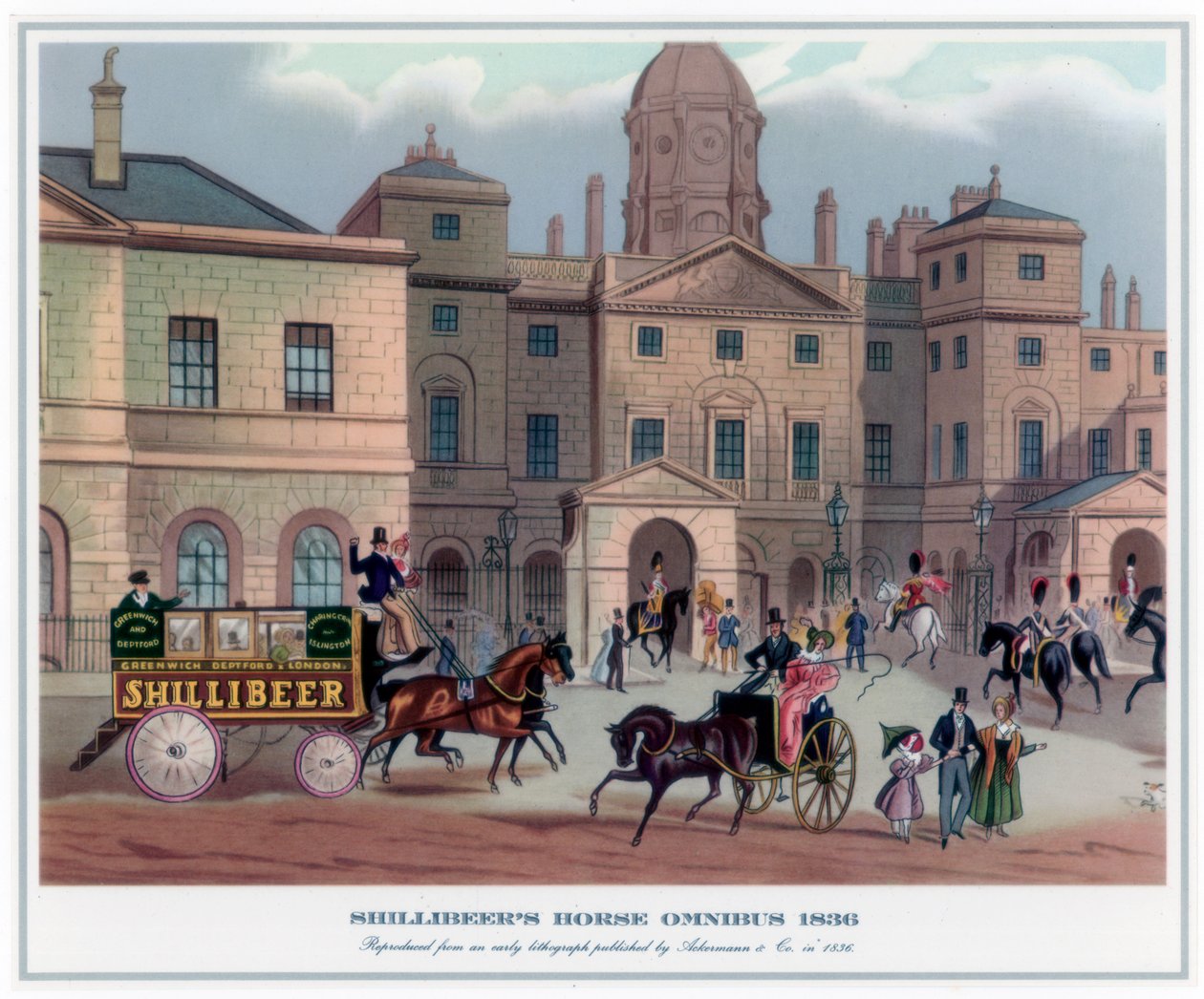Shillibeers Horse Omnibus, 1836 alkotó: Unbekannt