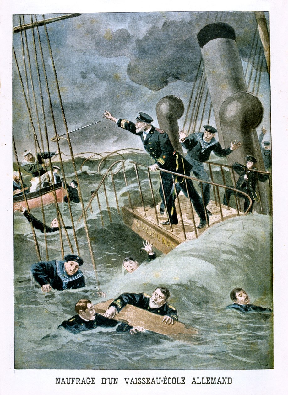 Hajóiskola hajótörése, német, 1901 alkotó: Unbekannt