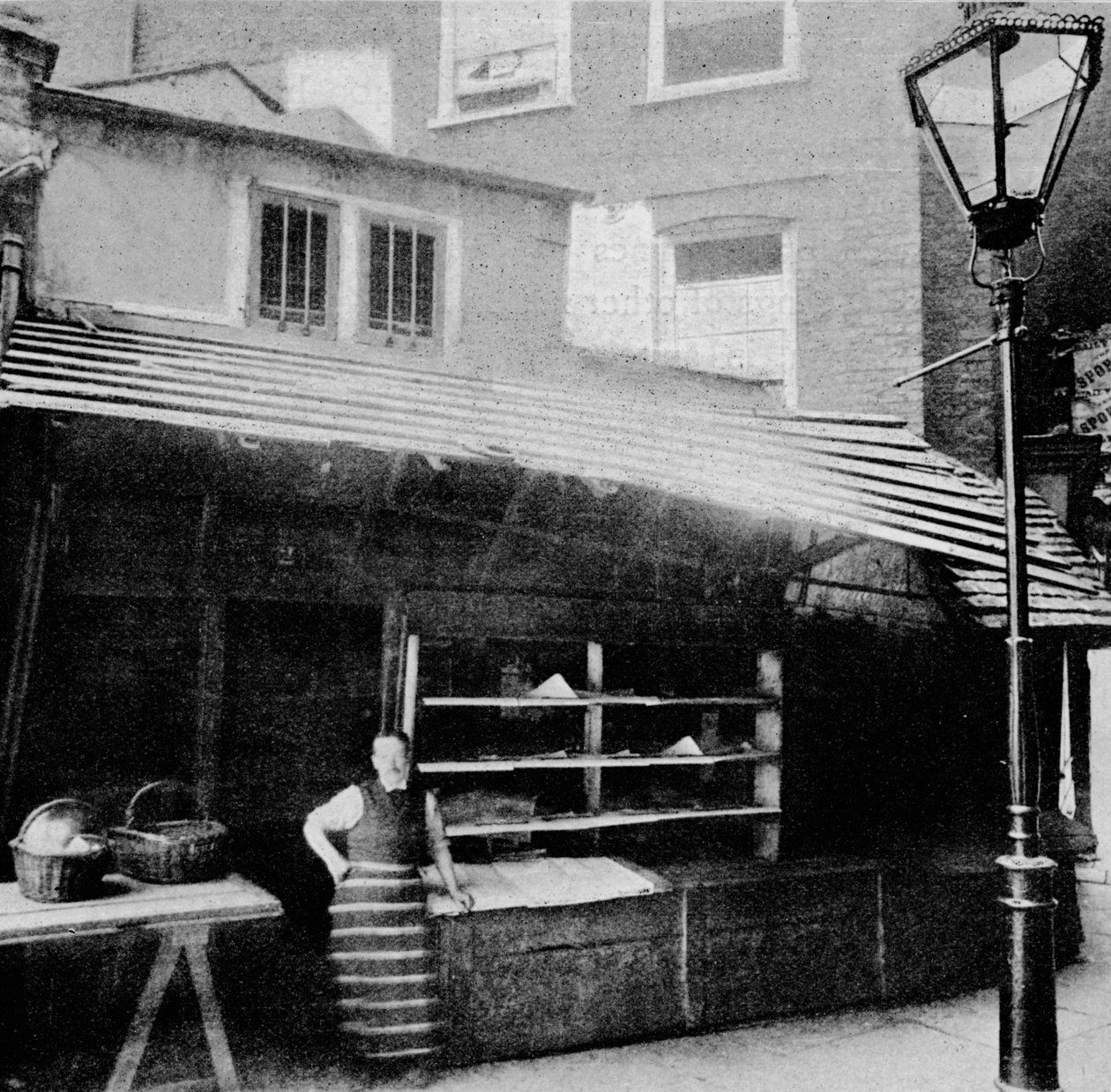 Bolt és napelem, Clare Market, London, lebontás óta, 1895 1904 alkotó: Unbekannt