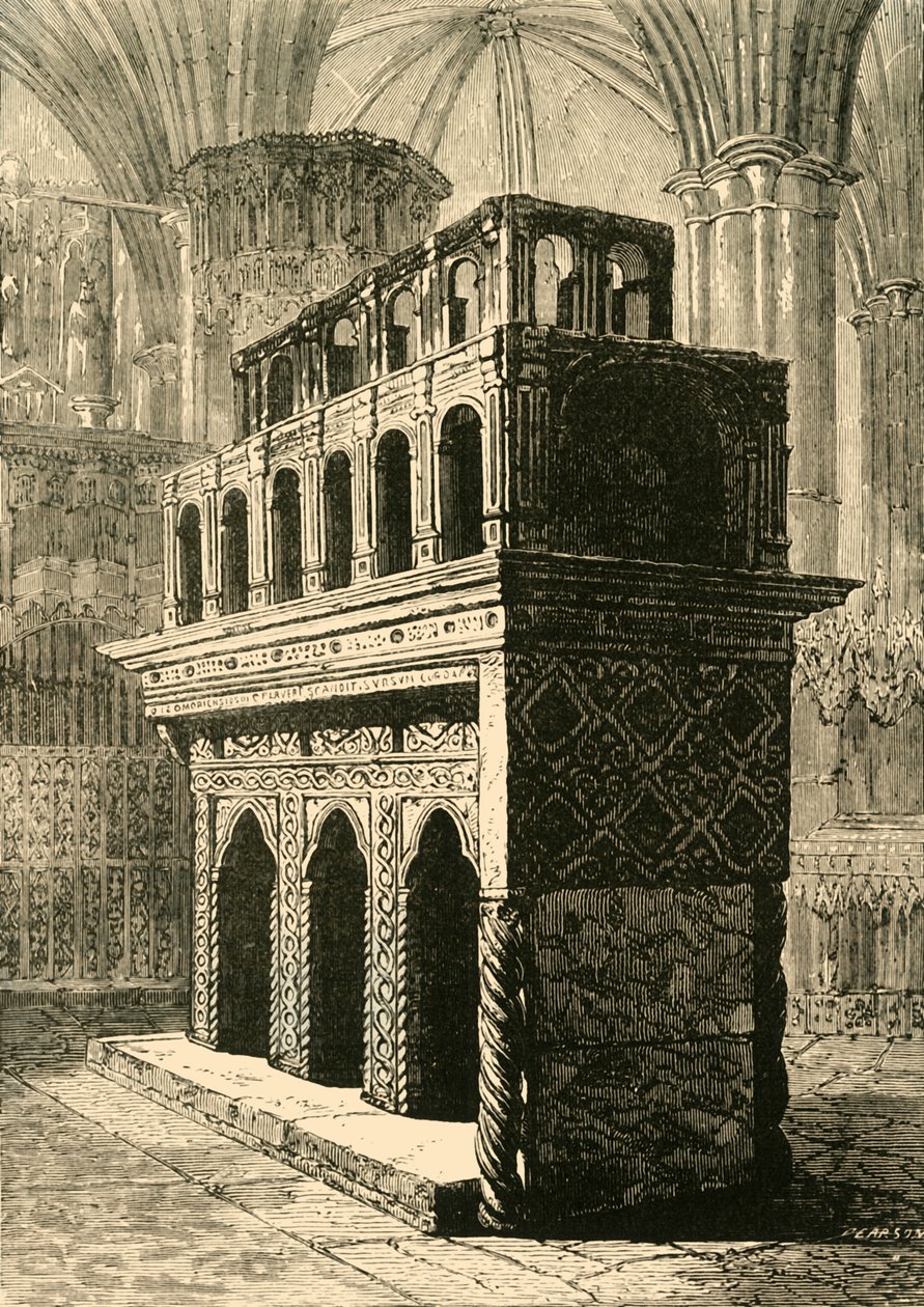 Hitvalló Edward szentélye, Westminster Abbey, 1890. alkotó: Unbekannt