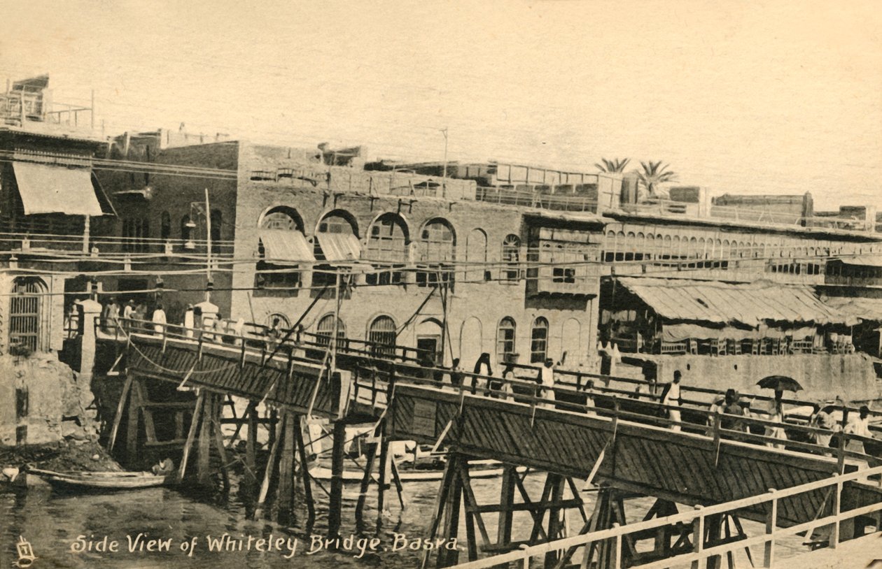 A Whiteley-híd oldalnézete, Basra, c1918-c1939. alkotó: Unbekannt