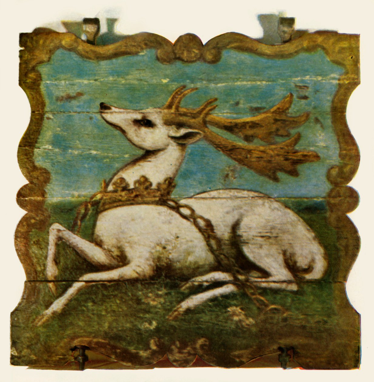 "Sign Board from the White Hart, Witley, Surrey", c1750, 1943. alkotó: Unbekannt