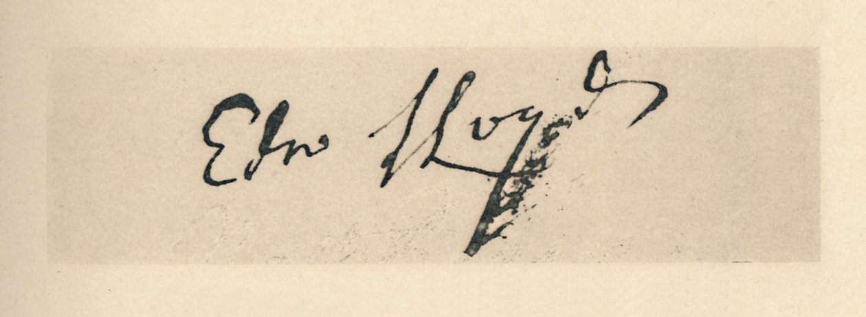 Edward Lloyd aláírása, 1712, 1928 alkotó: Unbekannt