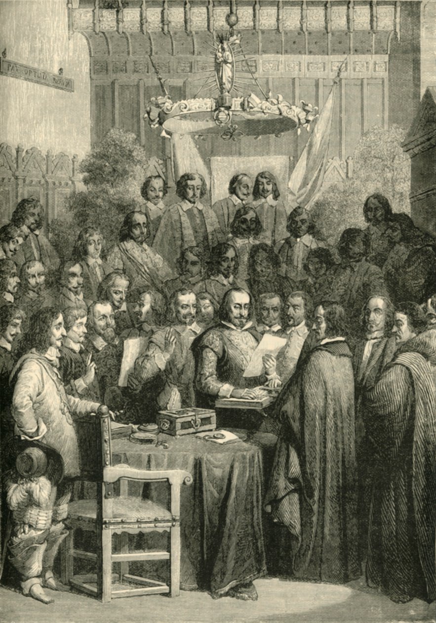 A vesztfáliai szerződés aláírása, 1648. október 24., 1890. alkotó: Unbekannt