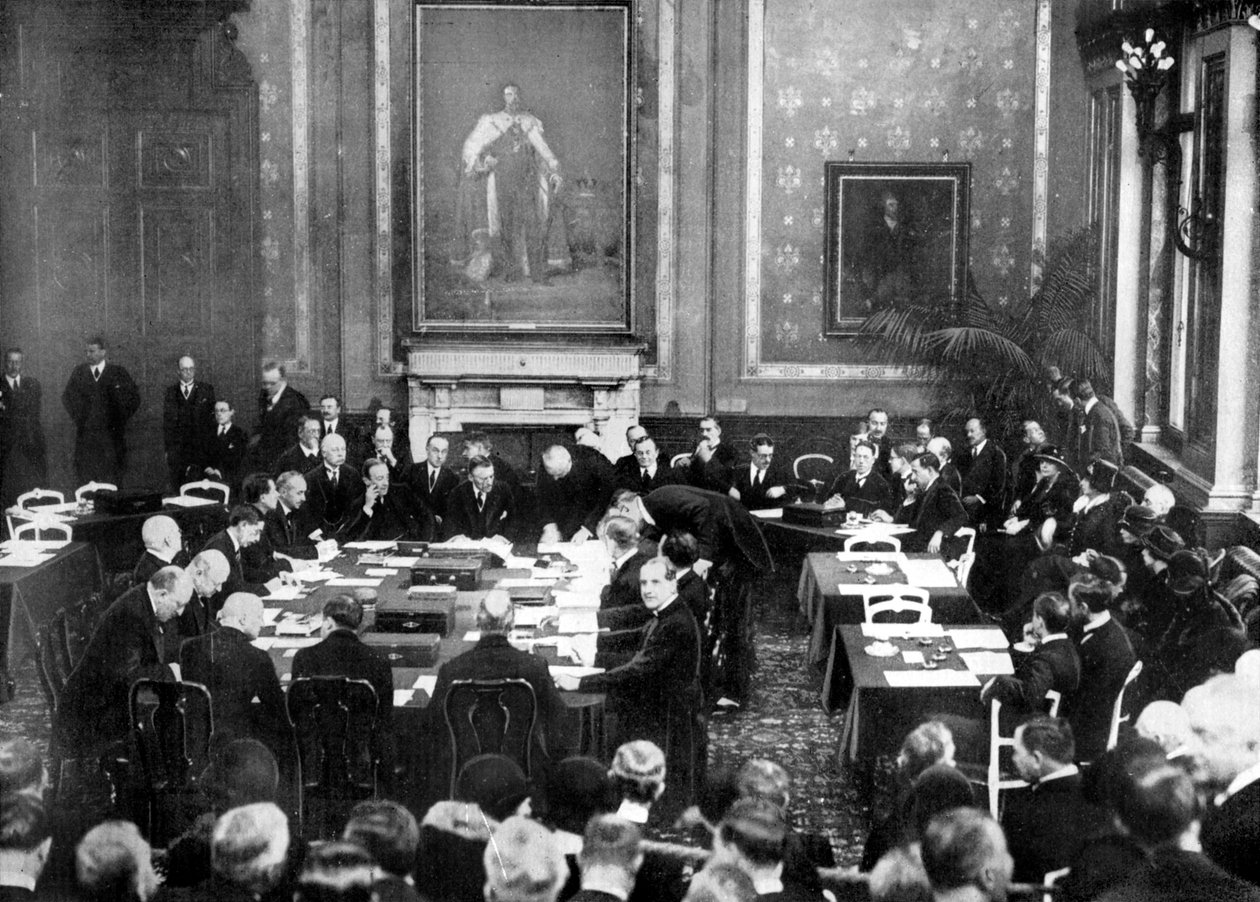 A Locarnói Szerződés aláírása a brit külügyminisztériumban, London, 1925, 1926 alkotó: Unbekannt