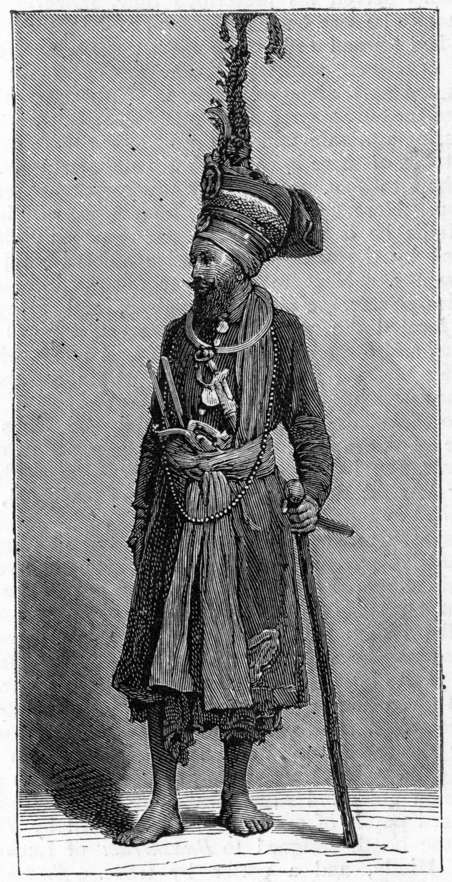szikh főnök, 1886 alkotó: Unbekannt