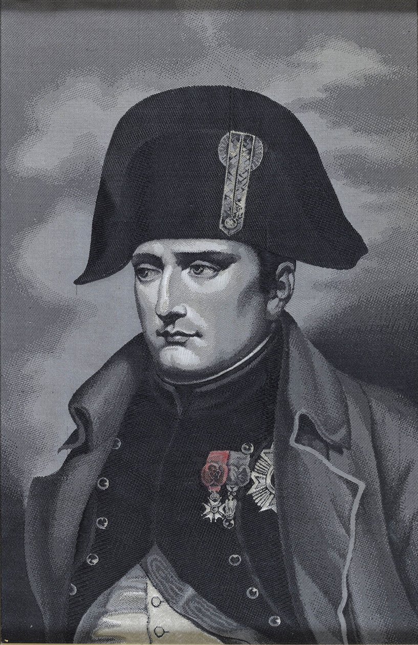 I. Bonaparte Napóleon császár selyemfonású portréja 1769-1821 alkotó: Unbekannt