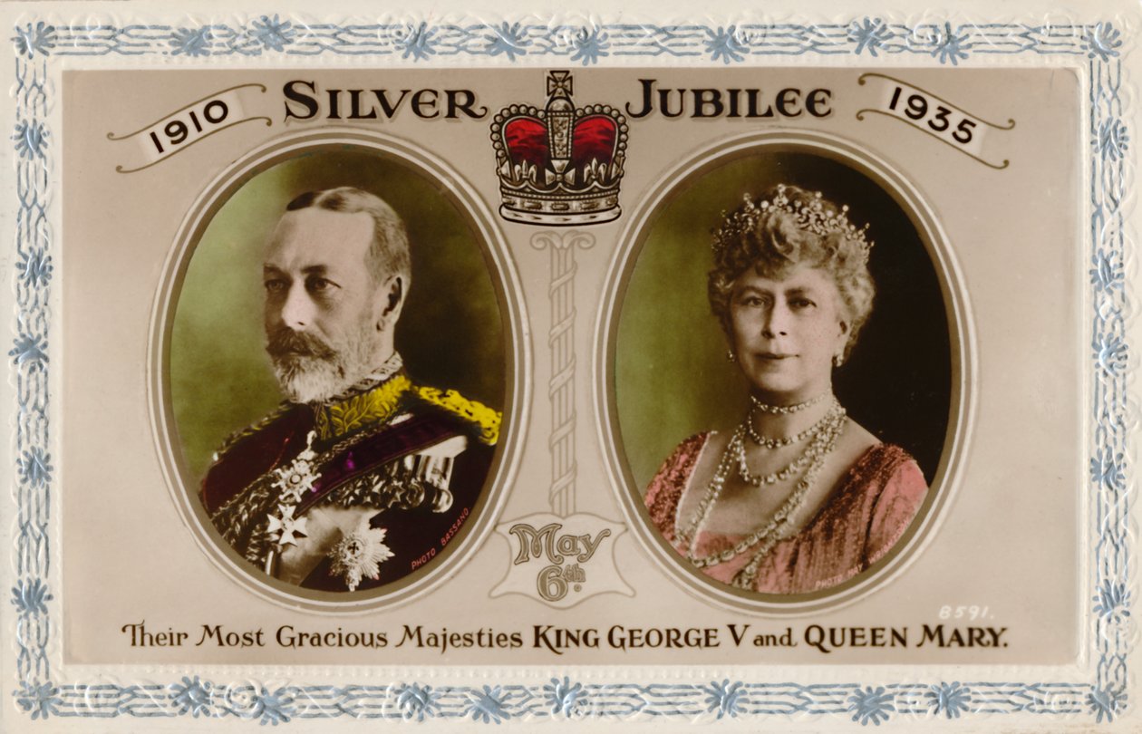 Ezüstjubileum 1910-1935, május 6. - V. György király és Mária királyné, 1935. alkotó: Unbekannt
