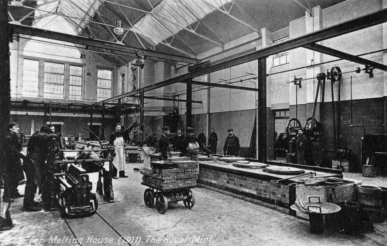 Silver Melting House, a Királyi Pénzverde, Tower Hill, London, 1911 alkotó: Unbekannt