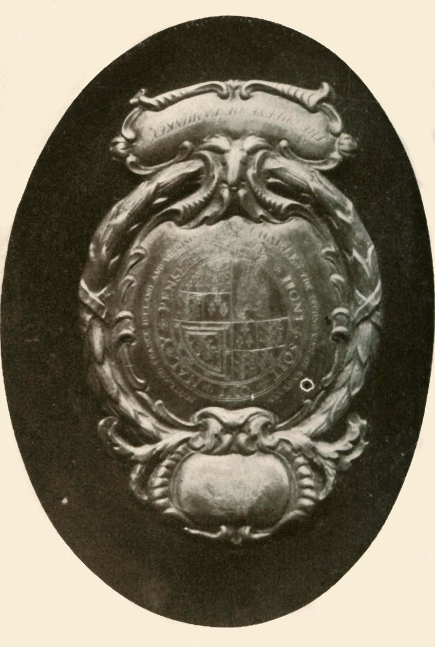 Ezüst előlap, angol címerrel, 1677, 1937. alkotó: Unbekannt