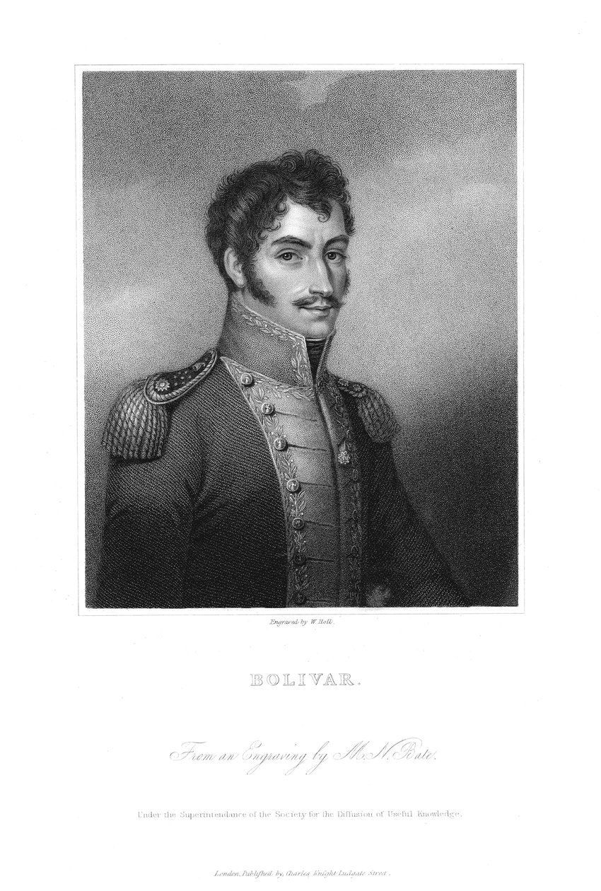 Simon Bolivar, a 19. századi dél-amerikai forradalmár alkotó: Unbekannt