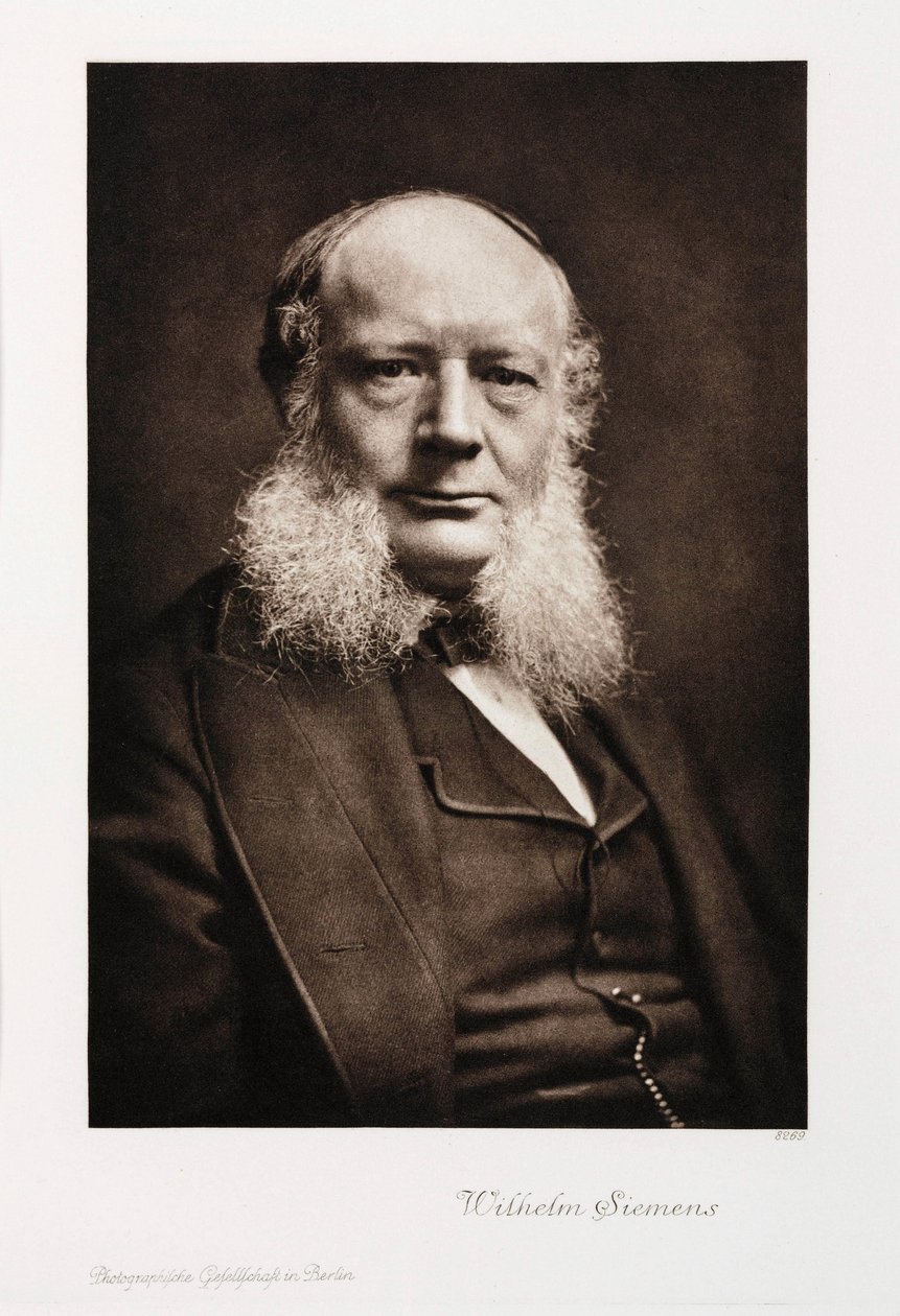 Sir Charles William Siemens német mérnök, 1860-1870 között alkotó: Unbekannt