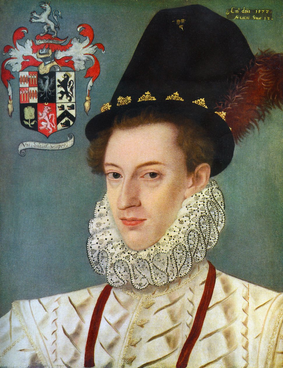 Sir Edward Hoby, 1560-1617 alkotó: Unbekannt