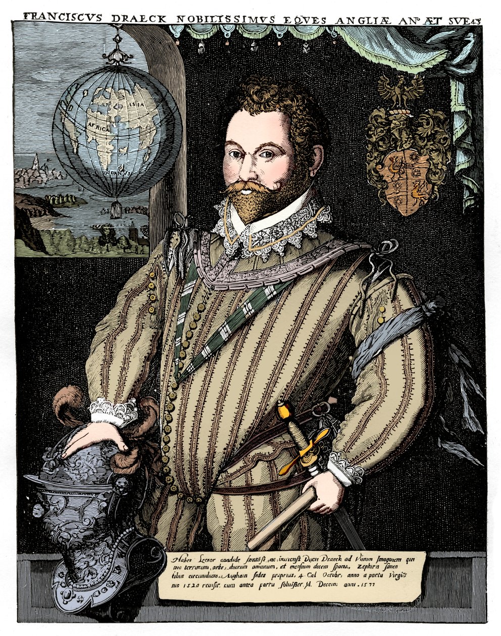 Sir Francis Drake, 16. század, 1910 alkotó: Unbekannt