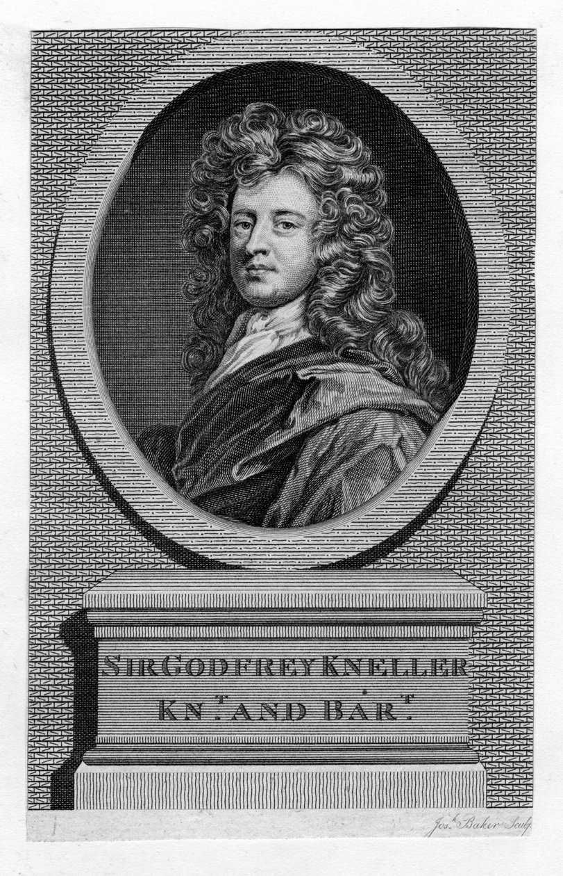 Sir Godfrey Kneller 1646-1723, portréfestő, XIX. alkotó: Unbekannt