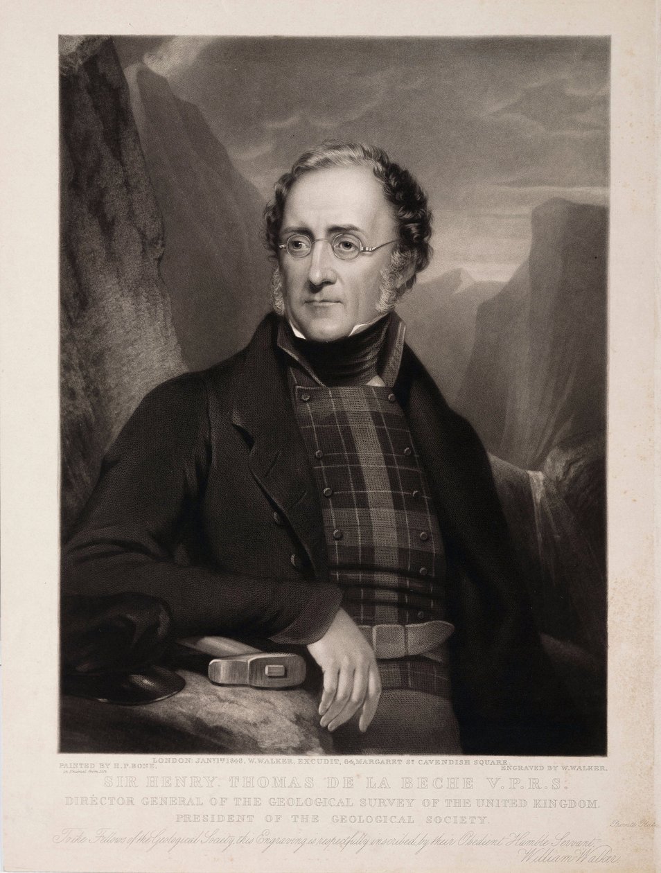 Sir Henry Thomas de la Beche, VPRS, geológus alkotó: Unbekannt