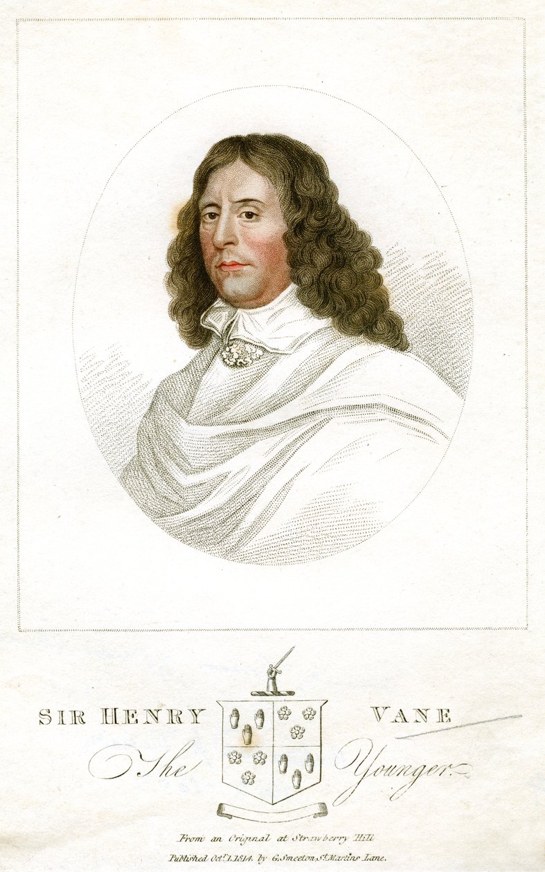 Sir Henry Vane the Younger angol államférfi és író, 1814 alkotó: Unbekannt