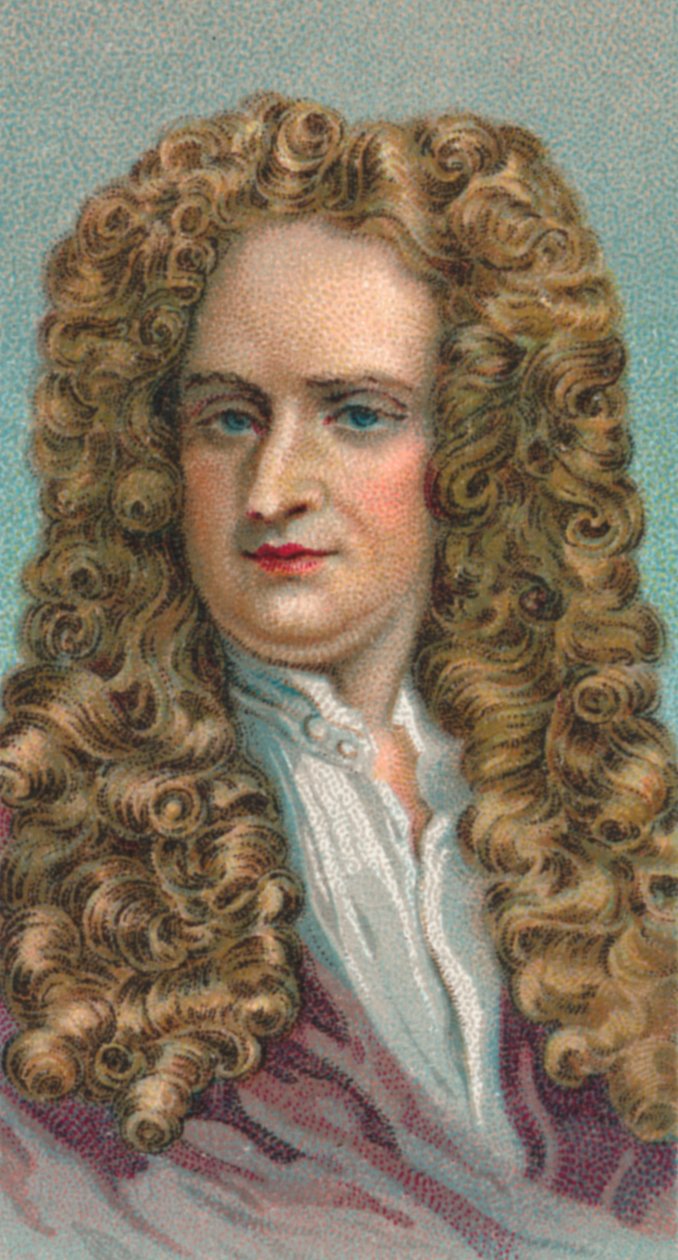 Sir Isaac Newton 1643-1727, angol matematikus, csillagász és fizikus, 1924 alkotó: Unbekannt