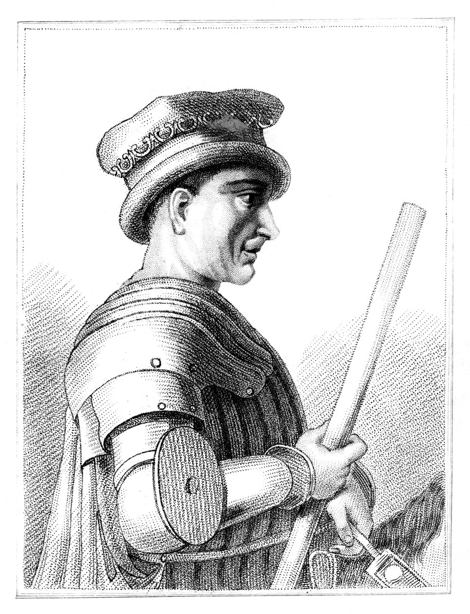 Sir John Hawkwood, angol zsoldos vagy condottiere a 14. századi Olaszországban, 1819 alkotó: Unbekannt
