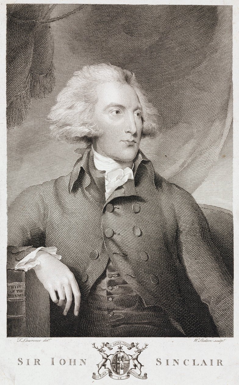 Sir John Sinclair, skót mezőgazdasági közgazdász és statisztikus, 1790 körül alkotó: Unbekannt