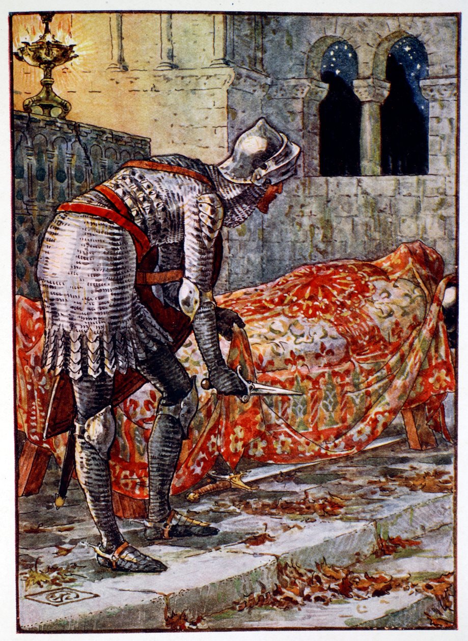 "Sir Lancelot a veszélyes kápolnában", 1911 alkotó: Unbekannt