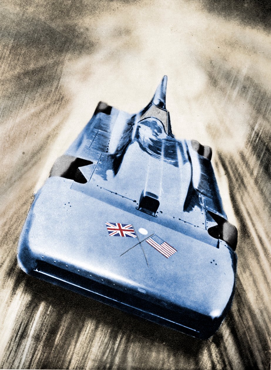 Sir Malcolm Campbell nagy sebességgel a "Blue Bird"-ben, 1935 alkotó: Unbekannt