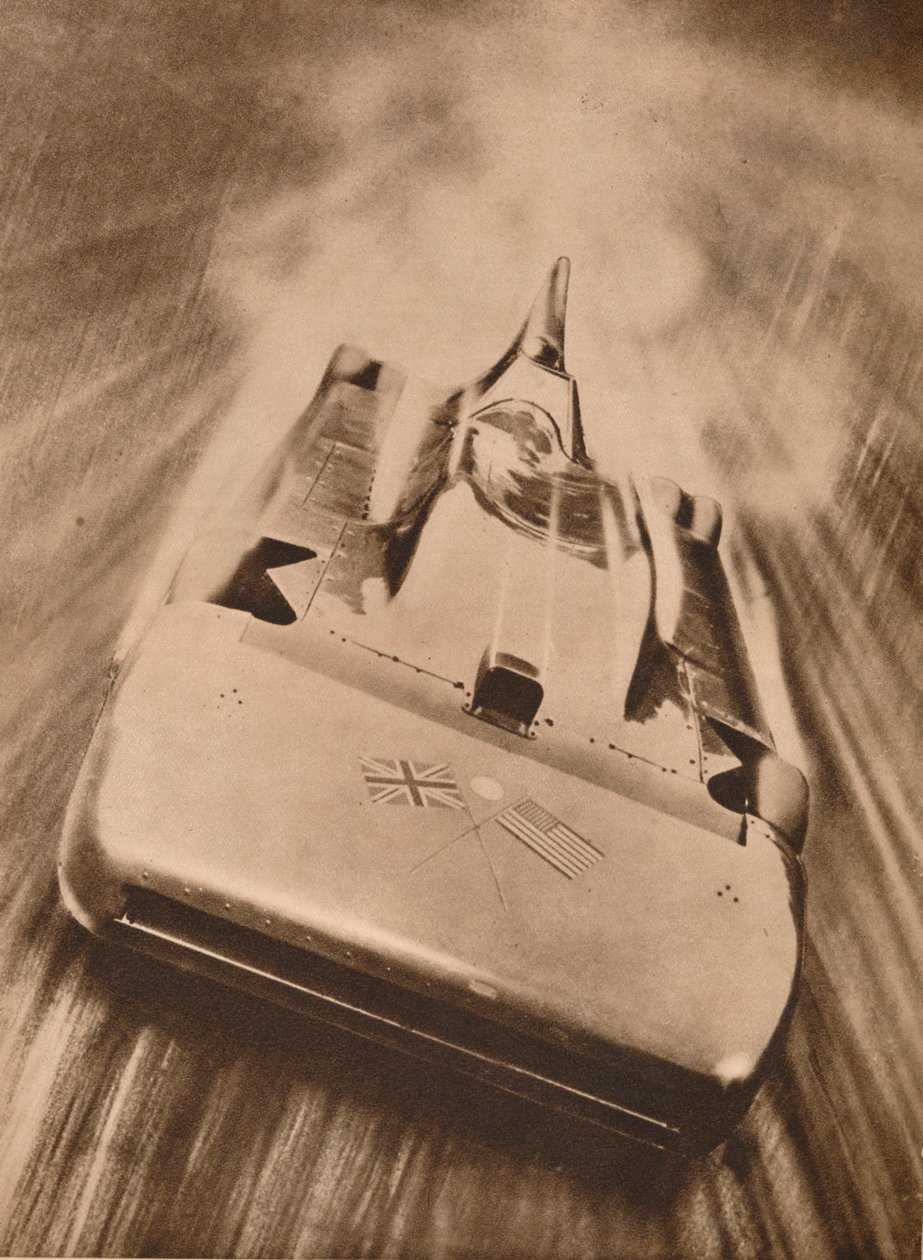 Sir Malcolm Campbell nagy sebességgel a "Blue Bird"-ben, 1935 alkotó: Unbekannt