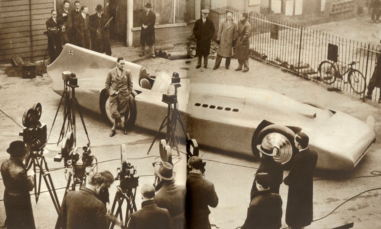 Sir Malcolm Campbells licitált egy új rekordra, 1935. alkotó: Unbekannt