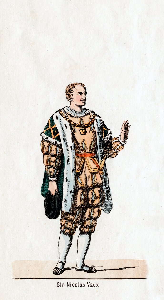 Sir Nicholas Vaux, Shakespeares-darab jelmezterve, VIII. Henry, 19. század alkotó: Unbekannt