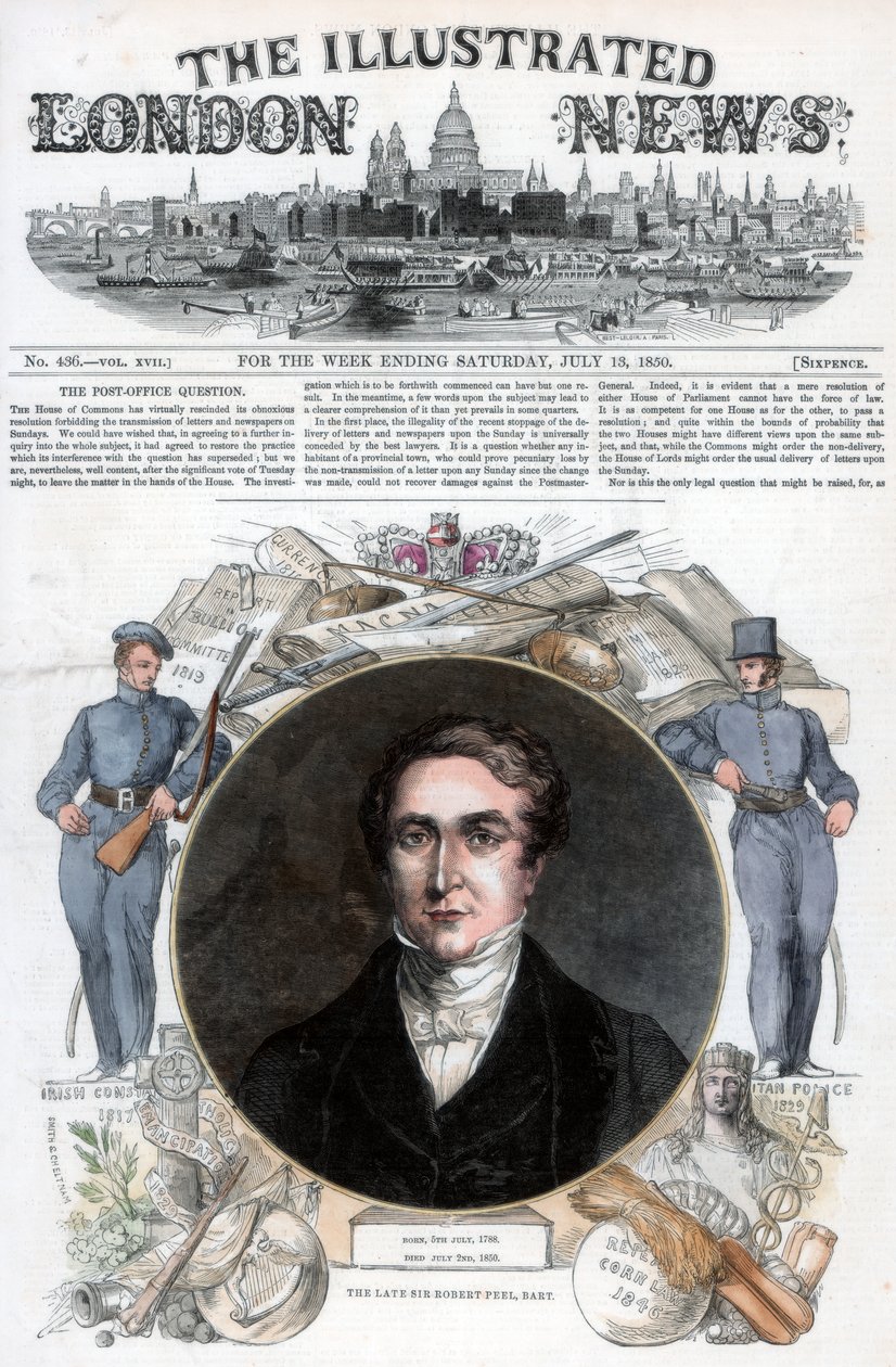 Sir Robert Peel, 1850 alkotó: Unbekannt
