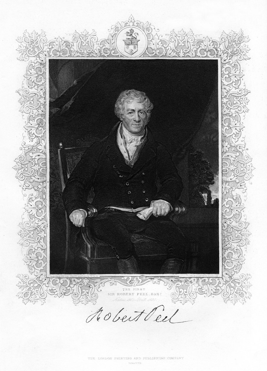 Sir Robert Peel, brit iparos, 19. század alkotó: Unbekannt